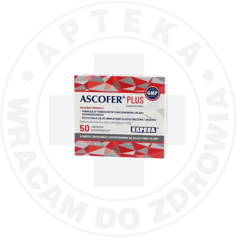 Ascofer Plus tabletki powlekane, 50 tabletek