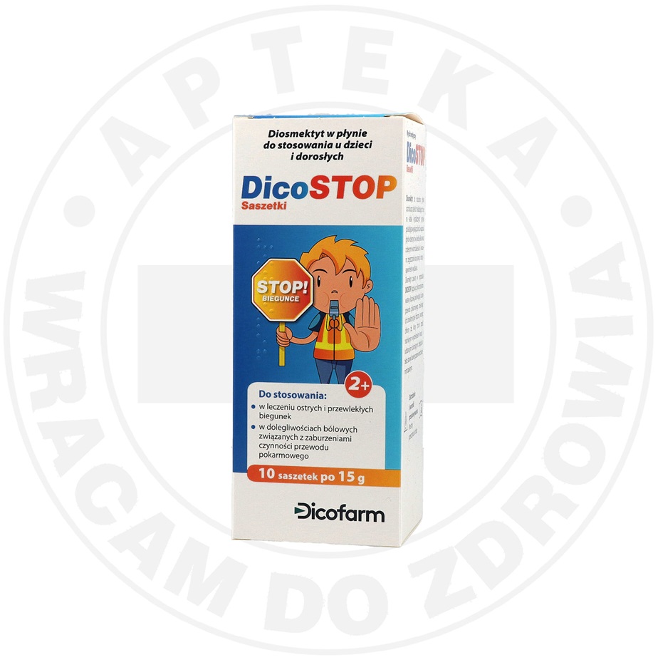 DICOSTOP płyn doustny w saszetkach 15 g, 10 saszetek