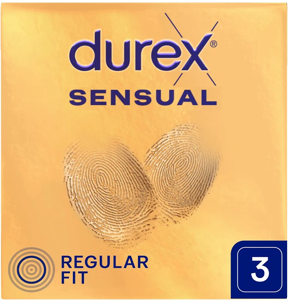 DUREX SENSUAL prezerwatywy supercienkie, 3 szt.