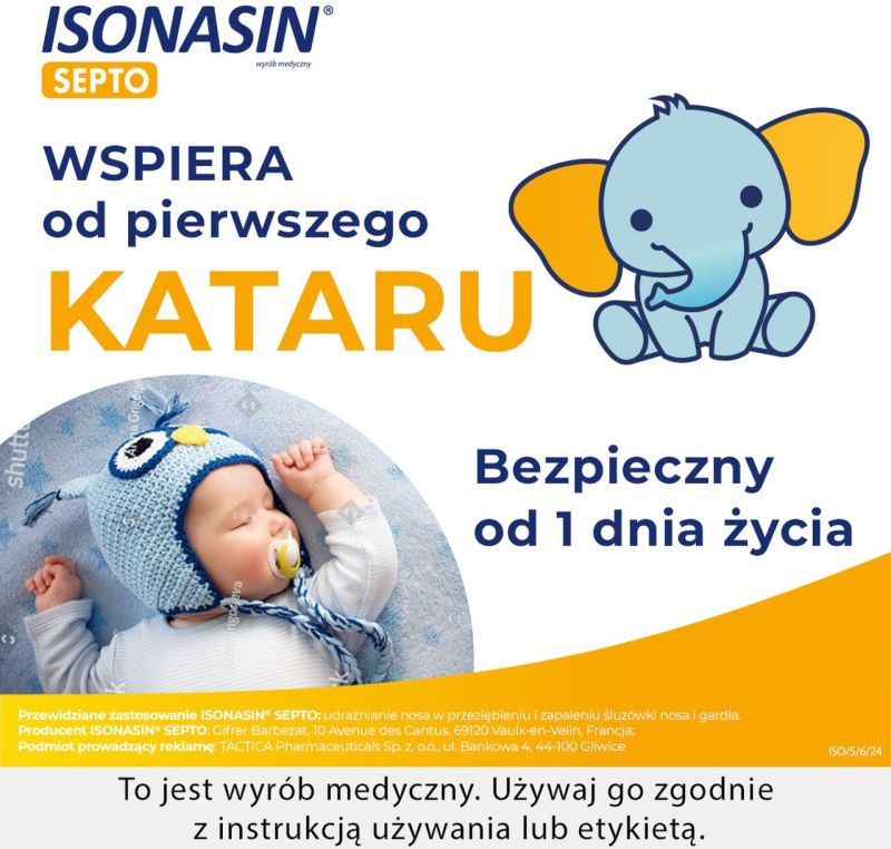 ISONASIN SEPTO Wyrób medyczny 20 ampułek