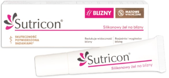 SUTRICON żel silikonowy do pielęgnacji blizn żel silikonowy na blizny, 15 ml