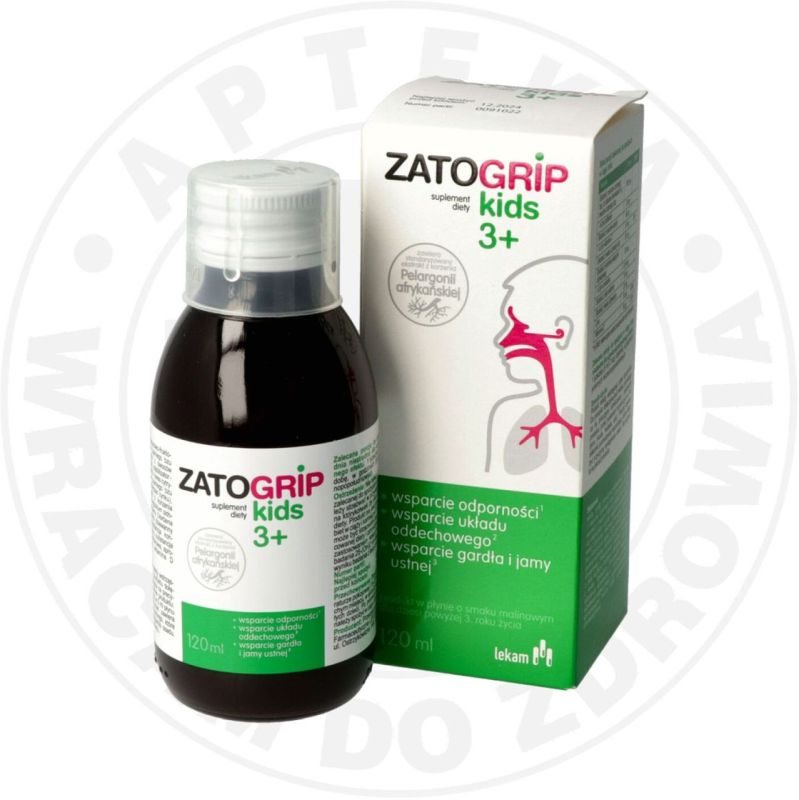 ZATOGRIP KIDS 3+  syrop, 120 ml